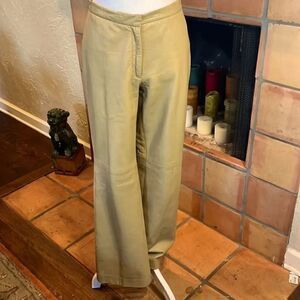 KORS Michael Kors Tan Leather Pants, 6!